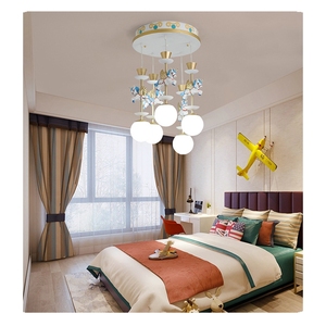 Lampadario per <span class=keywords><strong>Cameretta</strong></span> Bambini, Creativo a Cartone Animato, in Ferro, Luce Bianca Calda, Lampada Principessa Rossa, Stile Nordico per <span class=keywords><strong>Cameretta</strong></span> Neonato - Product Image 4