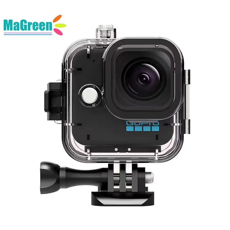 MaGreen git Pro kameranın su geçirmez muhafaza/sualtı koruyucu kılıf GoPro Hero 11 Mini spor eylem kamera