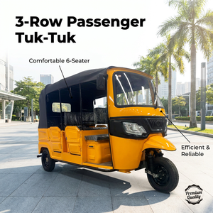 Triciclo Elettrico Tuk Tuk con Motore da 4000W, Pneumatici Rinforzati a <span class=keywords><strong>Tre</strong></span> File, Ruote Posteriori Allargate per Salite in Montagna e Paesaggi Panoramici - Product Image 6