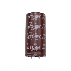 ตัวเก็บประจุแบบ Through Hole CAP ALUM 760UF 20% 350V TH 760 uF รุ่น ELHX351VSN761MQ60S จากผู้ผลิต - Product Image 1