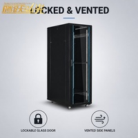 Armoire serveur de qualité industrielle 36U, antichoc, anti-poussière, sur pied, pour équipement d'automatisation de réseau industriel