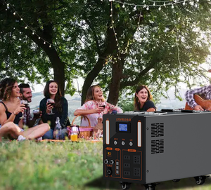 Công suất lớn 6500wh Trạm điện cầm tay 5000W năng lượng mặt trời Máy phát điện năng lượng mặt trời bảng điều khiển không dây sạc điện trạm - Product Image 6