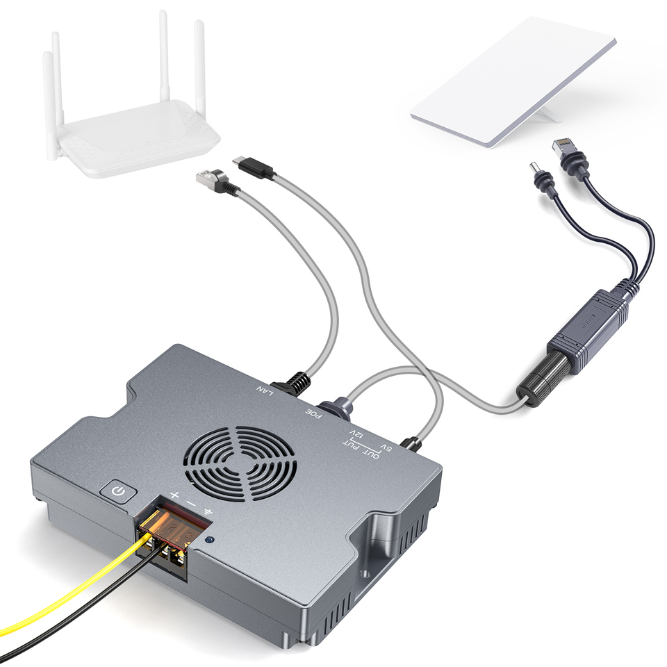Edup Starlink Hot Buddle All-in-one Gige Poe Injector Compatible With Starlink Mini Satellite Internet Devices