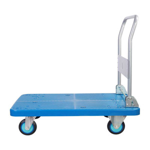 Carretilla de Plataforma Manual Industrial Uni-Silent de 250 kg, Plegable, de 4 Ruedas, para Almacén, PLA250Y-DX - Product Image 4