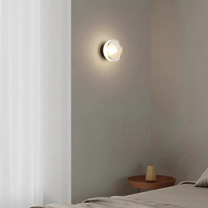 Lampe murale LED <span class=keywords><strong>Bacci</strong></span> de designer à prix avantageux du fabricant, éclairage d'ambiance blanc pour salon et chambre, minimaliste et à intensité variable - Product Image 4