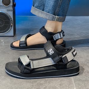 Sandales d'extérieur minimalistes pour hommes avec sangles réglables, antidérapantes, à semelle plate, pour <span class=keywords><strong>l</strong></span>'été urbain, le camping et le style quotidien - Product Image 3