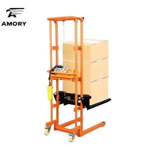 Apilador <span class=keywords><strong>Manual</strong></span> de Palets FT0416 de 400 kg con Ruedas de Nailon, Longitud de Horquilla de 650 mm y Altura de Elevación de 1600 mm en Venta - Product Image 3