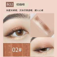 LIFULAN Crème Sourcils Velours Bicolore Dégradé, Crayon Ombre à Paupières Minéral Bicolore Imperméable Clair Foncé