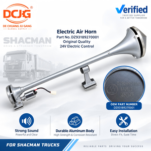 Bocina de aire eléctrica SHACMAN Delong F3000 M3000 X3000 24V DZ93189270001, <span class=keywords><strong>trompeta</strong></span> ruidosa, piezas de advertencia para camiones de servicio pesado, plástico - Product Image 1
