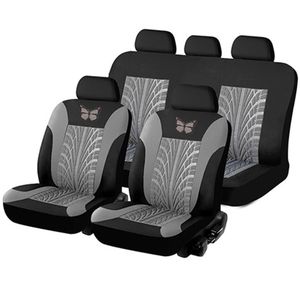 Housses de siège de <span class=keywords><strong>voiture</strong></span> Impression de <span class=keywords><strong>papillon</strong></span> Motif de pneu Gaufrage Reniflard Ensemble complet Housse de coussin de <span class=keywords><strong>voiture</strong></span> Accessoires Housses intérieures - Product Image 1