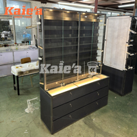 Meubles de magasin de bijoux et de montres en MDF de luxe moderne, étagères murales, comptoir, design de vitrine pour centre commercial