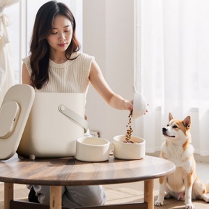 Vacuum Sealed Pet Food Container Large Capacity 10L One-Touch Pet Food Storage <strong>Barrel</strong> Household Smart Vacuum Dog <strong>Cat</strong> Food <strong>Barrel</strong> - Product Image 3