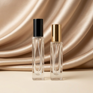 Flacon de parfum en verre 10 ml avec pompe, bouchon personnalisé unique et luxueux, flacon de parfum avec bouchon métallique et vaporisateur. - Product Image 3