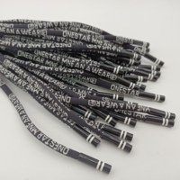 Cordon élastique personnalisé de 6 mm en nylon souple noir et blanc pour sacs, vêtements, chaussures, textiles de maison - Achat en gros