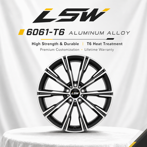 ล้อฟอร์จ LS8184 5x114.3 5x120 ขนาด 18 19 20 นิ้ว มีสินค้าในสต็อก พร้อมจัดส่ง สไตล์รถแข่ง สีเทากันเมทัล ขอบขัดเงา - Product Image 4