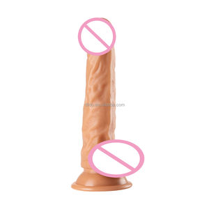 Лидер продаж, реалистичный Мужской пенис, 19,5 см, Прямая поставка с завода, дешевый фаллоимитатор для женщин, лидер продаж - Product Image 4