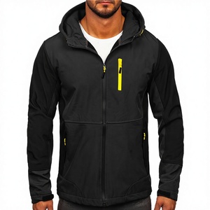 Veste coupe-vent zippée pour homme, imperméable, coupe-vent, respirante, écologique, décontractée, printemps, service OEM, teinte unie - Product Image 3