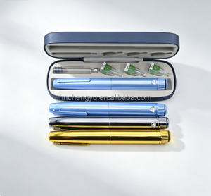 <b>Gold</b> Plated Reusable Injection <b>Pen</b> with Aluminum Plastic Construction, 0-60IU Adjustable Scale and Custom Logo Options - Product Image 5