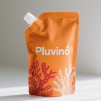 Pochette en plastique à bec avec imprimé personnalisé et fond debout pour recharge de jus de smoothie de nourriture pour bébé sac d'emballage de liquide
