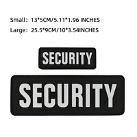 Parche Reflectante de Seguridad Táctica para Chaleco, con Adhesivo de Gancho y Bucle, Bordado y Transferencia Térmica