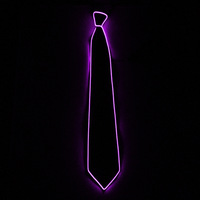 Ensemble de bretelles sans fil LED EL Light-Up Clignotant Imperméable Cravate en Soie Noeud Papillon Nouvelle Arrivée Festival Nouvel An Fête