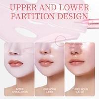 Masque Tissu PDRN ADN de Saumon Collagène Rose 28g 1 Unité Soin Coréen Hydratant Raffermissant Nuit pour Peaux Grasses Mixtes