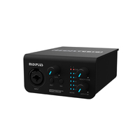 Midiplus Mélangeur d'interface audio Moniteur de studio d'enregistrement professionnel Interface audio Carte son Live Stream Cartes son externes