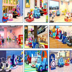 Giostra per Bambini Personalizzata a Gettoni con Dettagli Argento Lucido e Criniera in PP per Decorazione Centri Commerciali - Product Image 5