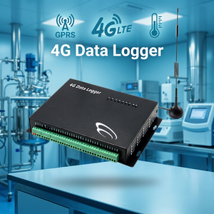 เครื่องบันทึกอุณหภูมิและความชื้น 4G พร้อมหัววัดภายนอก เครื่องบันทึกข้อมูลอุณหภูมิอเนกประสงค์สำหรับตู้แช่ทางการแพทย์และห้องปฏิบัติการ -55 ° C ถึง +125 ° C - Product Image 1