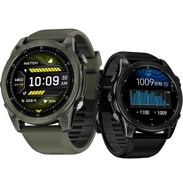 T8 PRO Outdoor GPS Smart Watch for Men 1.43 Inch AMOLED Display 5ATM Waterproof LED Flashlight BT Calling