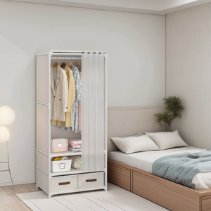 <span class=keywords><strong>Armoire</strong></span> <span class=keywords><strong>de</strong></span> <span class=keywords><strong>rangement</strong></span> portable autoportante en stock aux États-Unis, avec design japonais multicouche, grande capacité, style simple - Product Image 3