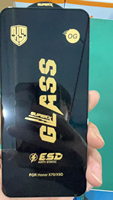 Verre ESD OG original, haute teneur en aluminium, couverture intégrale, pliage 3D, classe 210 °   Film de protection d'écran en verre trempé pour iPhone