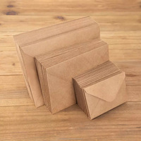 Enveloppes en papier kraft brun autocollantes en gros, style rétro occidental, enveloppes vierges pour cartes faites à la main