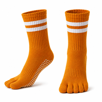 Calcetines Antideslizantes para Yoga y Pilates, de Algodón, Compresión, Juveniles, Antibacterianos, Personalizables con Letras, OEM, al por Mayor