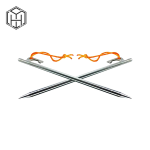 Piquets <span class=keywords><strong>de</strong></span> tente en alliage <span class=keywords><strong>de</strong></span> titane ultralégers Rivets <span class=keywords><strong>de</strong></span> camping en plein air coupe-vent clous portables pour une installation sécurisée - Product Image 1