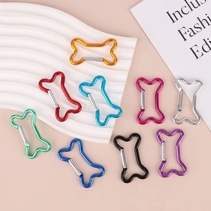 Mosquetón de Aluminio con Forma de Hueso, Gancho Duradero para Exteriores, Accesorio Multifuncional para Mochila, Rojo, Verde, Plateado, Dorado - Product Image 4