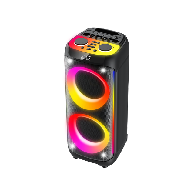 60W Powerful New High Quality Portable Wireless Long Battery Life Speaker with RGB LED Light BT for Outdoor Party