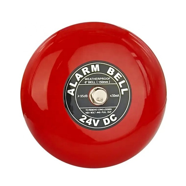 BaiChuan 6inch 8inch 10 Inch Fire Bell DC 12/24V/220V Electric Fire Alarm Bell Sound System for School Warehouse Outdoor Bell
