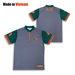 Camisetas deportivas informales personalizadas para hombre, material de Jersey de poliéster/algodón con cremallera y diseño impreso por sublimación en blanco - Product Image 1