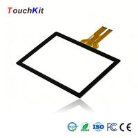 Écran tactile capacitif TouchKit de 15 pouces avec contrôleur EETI pour les terminaux de kiosque de restaurant ou les ordinateurs industriels