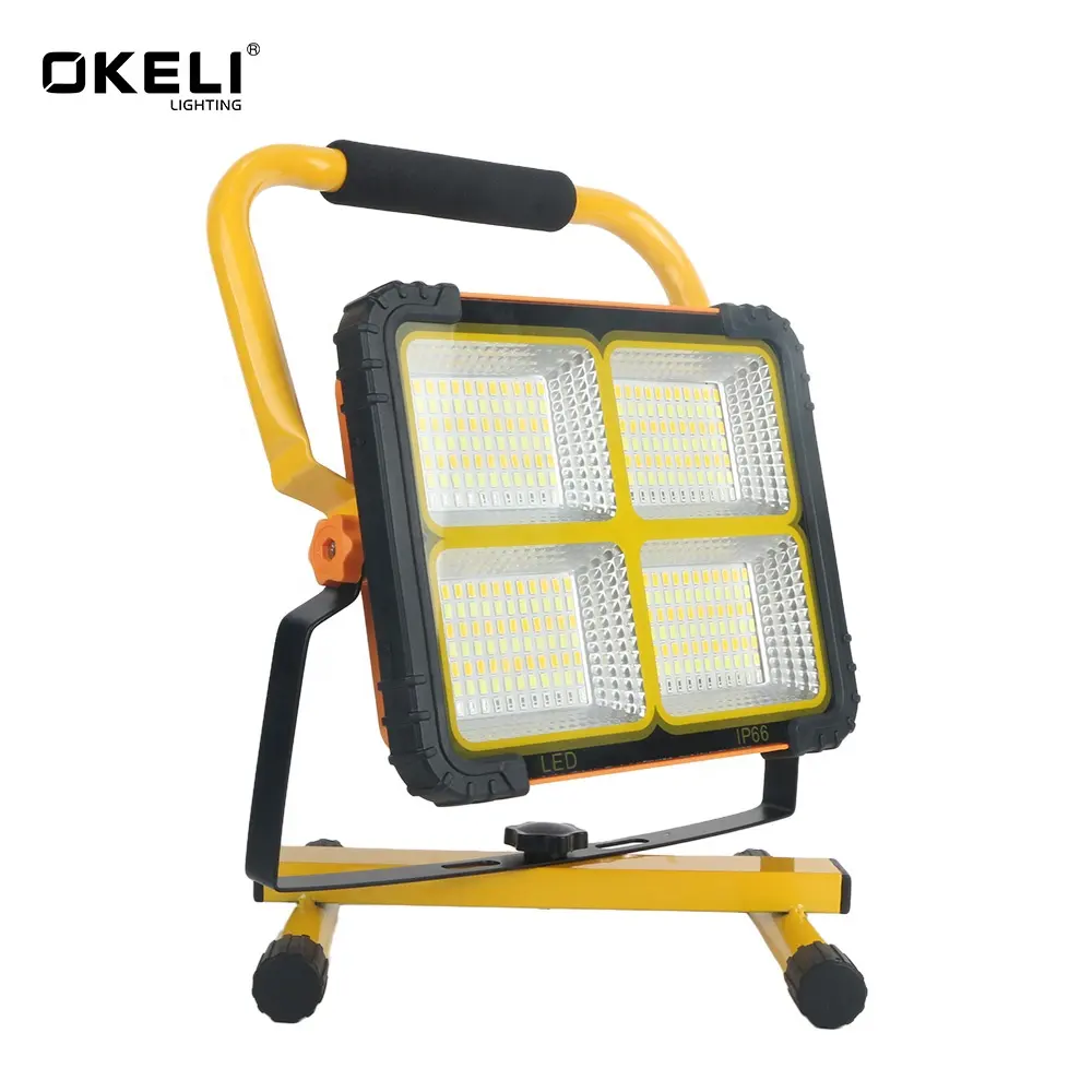 Shenzhen Outdoor 6000k Portable Usb Rechargeable Solar Flood Lights Waterproof Ip65 RGB Camping Emergency Led Solar Flood Light