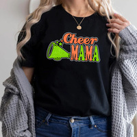 Vente en gros Cheer Mama Transfert de strass personnalisé Glitter Cheer Heat Press Fer à repasser sur les transferts pour T-shirt