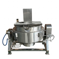 Chaudière de cuisson industrielle à double enveloppe en acier inoxydable 200L, prix usine