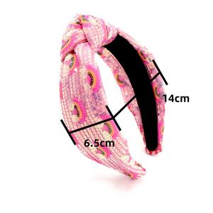 حلم الموضة لطيف بلينغ قوس قزح الوردي الباروك مصمم عقال الفاخرة بالجملة عقال للأطفال - Product Image 3