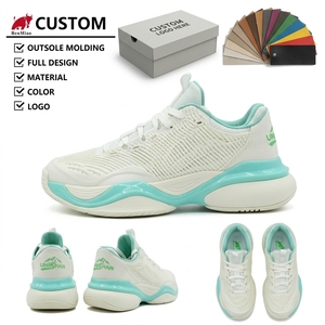 Zapatillas de Pickleball y <span class=keywords><strong>Tenis</strong></span> para <span class=keywords><strong>Hombre</strong></span>, Ligeras, Transpirables, Color Blanco y Verde Menta, Personalizadas al por Mayor - Product Image 1