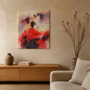 <span class=keywords><strong>Peinture</strong></span> à l'huile <span class=keywords><strong>de</strong></span> <span class=keywords><strong>danseuse</strong></span> <span class=keywords><strong>de</strong></span> <span class=keywords><strong>flamenco</strong></span> peinte à la main sur toile 45x60cm, portrait abstrait texturé en impasto, art mural pour la décoration <span class=keywords><strong>de</strong></span> la maison - Product Image 4