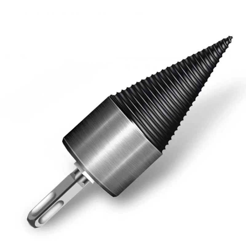 Uowjljleou 50mm Firewood Log Splitter Drill Bit, 7Pcs/1Set Removable Drill Bits Electric Drills Screw Cone Driver With Drill Shafts For Home(32mm