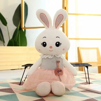 Boneka Plush Grosir Terbaru 45cm Boneka Kelinci Plush  Boneka Plush Anak Kawaii untuk Paskah