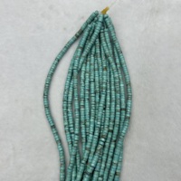 Perles Heishi Turquoise 2x4mm perles de pierres précieuses à disque rond à facettes pour la fabrication de bijoux
