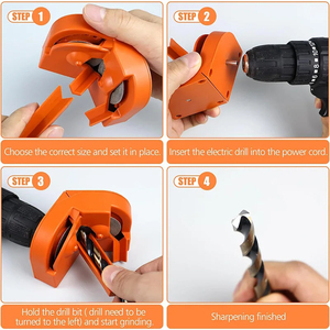 Afilador de brocas multiusos, afilador de cuchillos de taladro de impacto eléctrico, pulido desechable de doble cara - Product Image 3